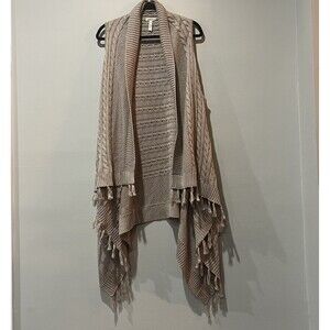 Matilda Jane Taupe Knit Cardigan with Tassels